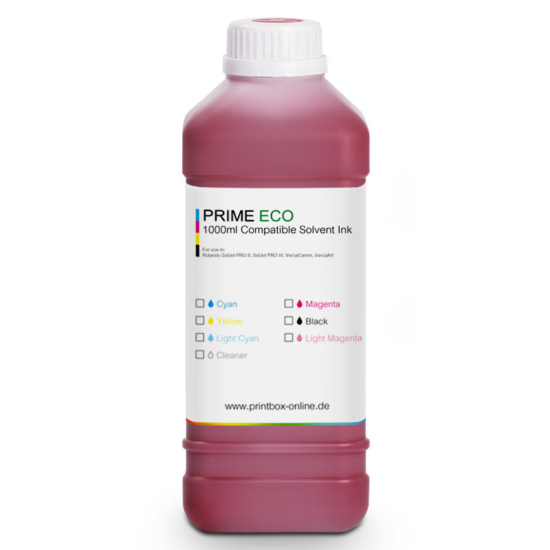 1L Prime Eco Solvent Tinte für Roland Eco-Sol Max 2 / Light Magenta