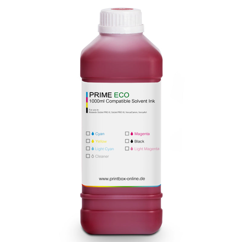 1L Prime Eco Solvent Tinte für Roland Eco-Sol Max 2 / Magenta
