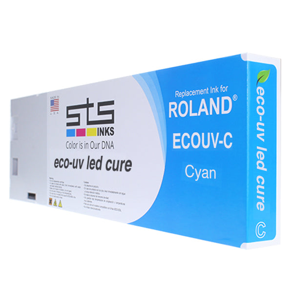 Eco-UV Tintenpatrone kompatibel für Roland® VersaUV EUV 2/ 3/ 4 Cyan