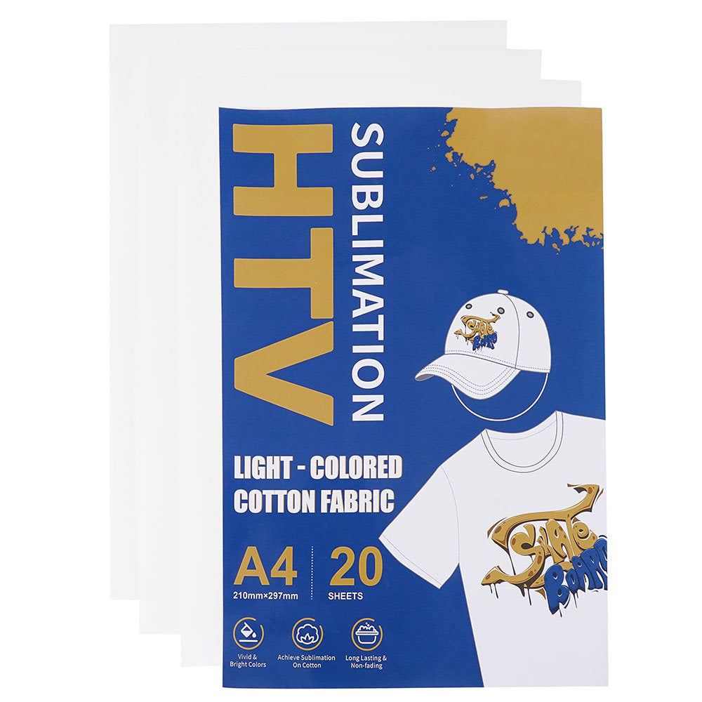 Subliking® HTV Vinyl Light bedruckbare Flexfolie für Sublimation auf Baumwolle