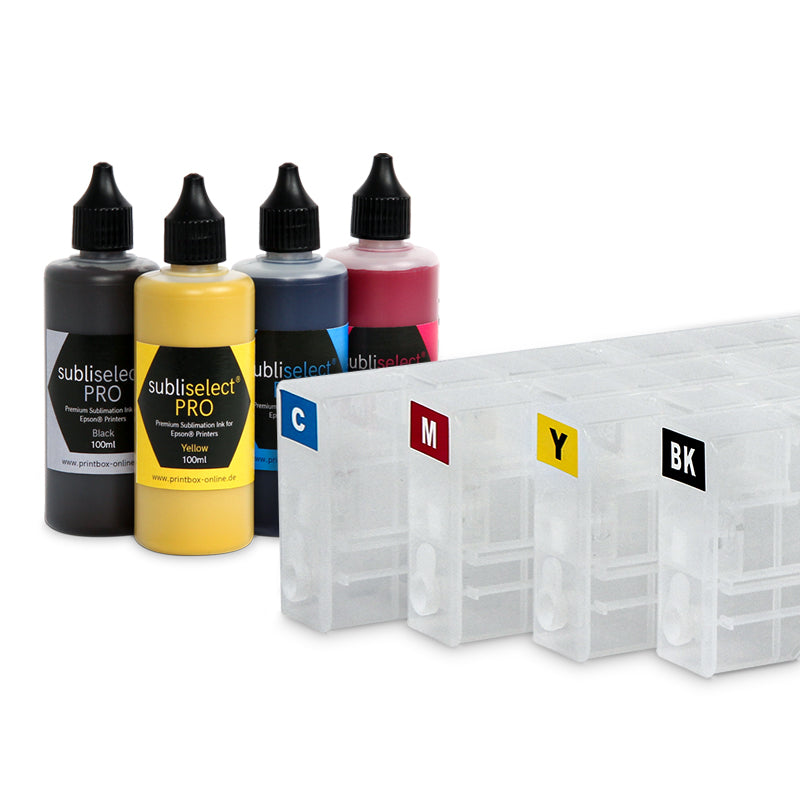 Sublimation Subliselect® Pro starter set 4x100ml for Epson® WF-C5210
