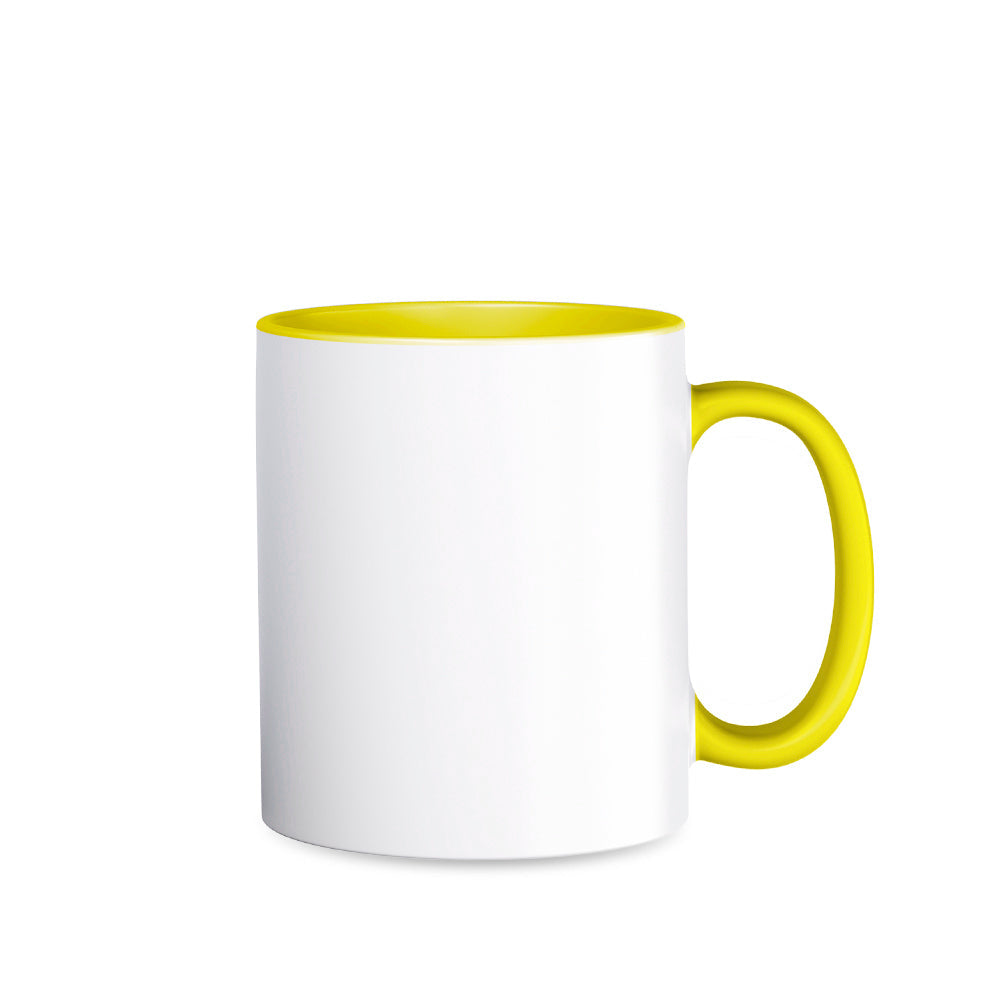 Two-Tone Tasse Innenseite und Henkel farbig einzeln verpackt in weißem Karton