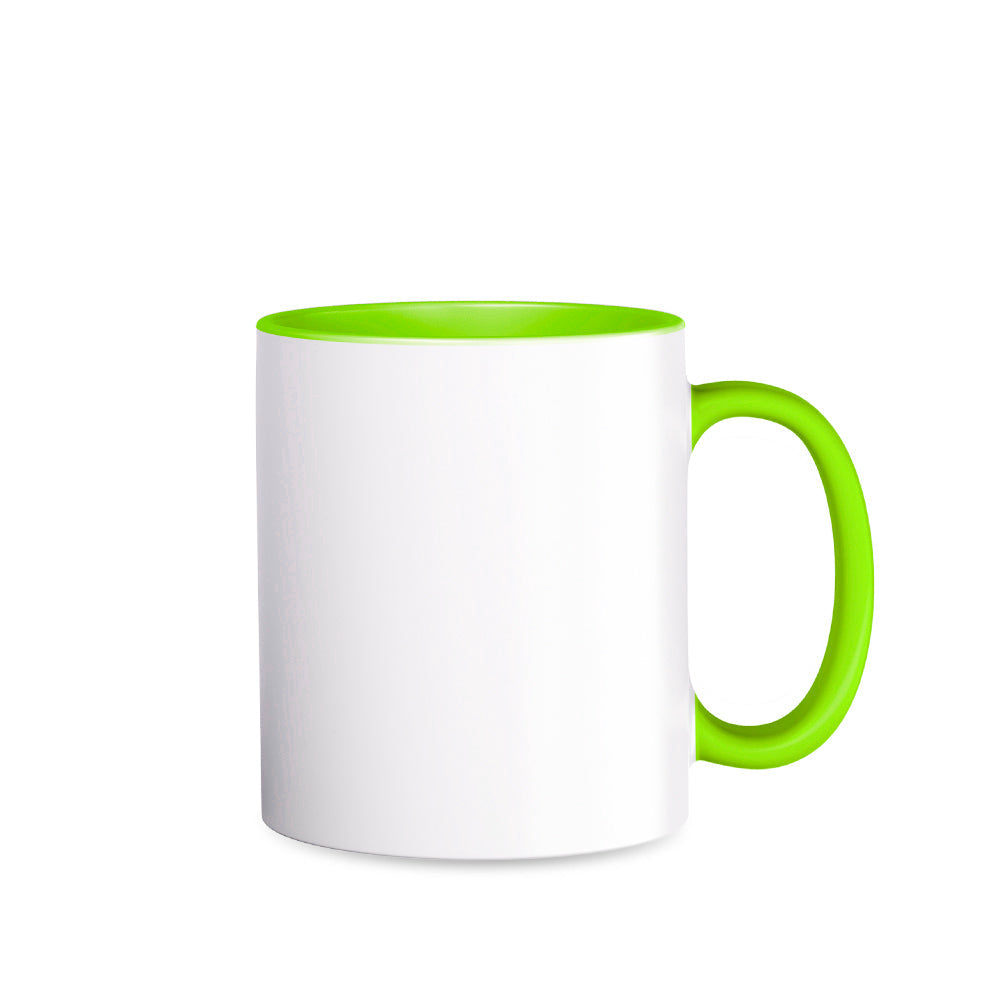 Two-Tone Tasse Innenseite und Henkel farbig einzeln verpackt in weißem Karton