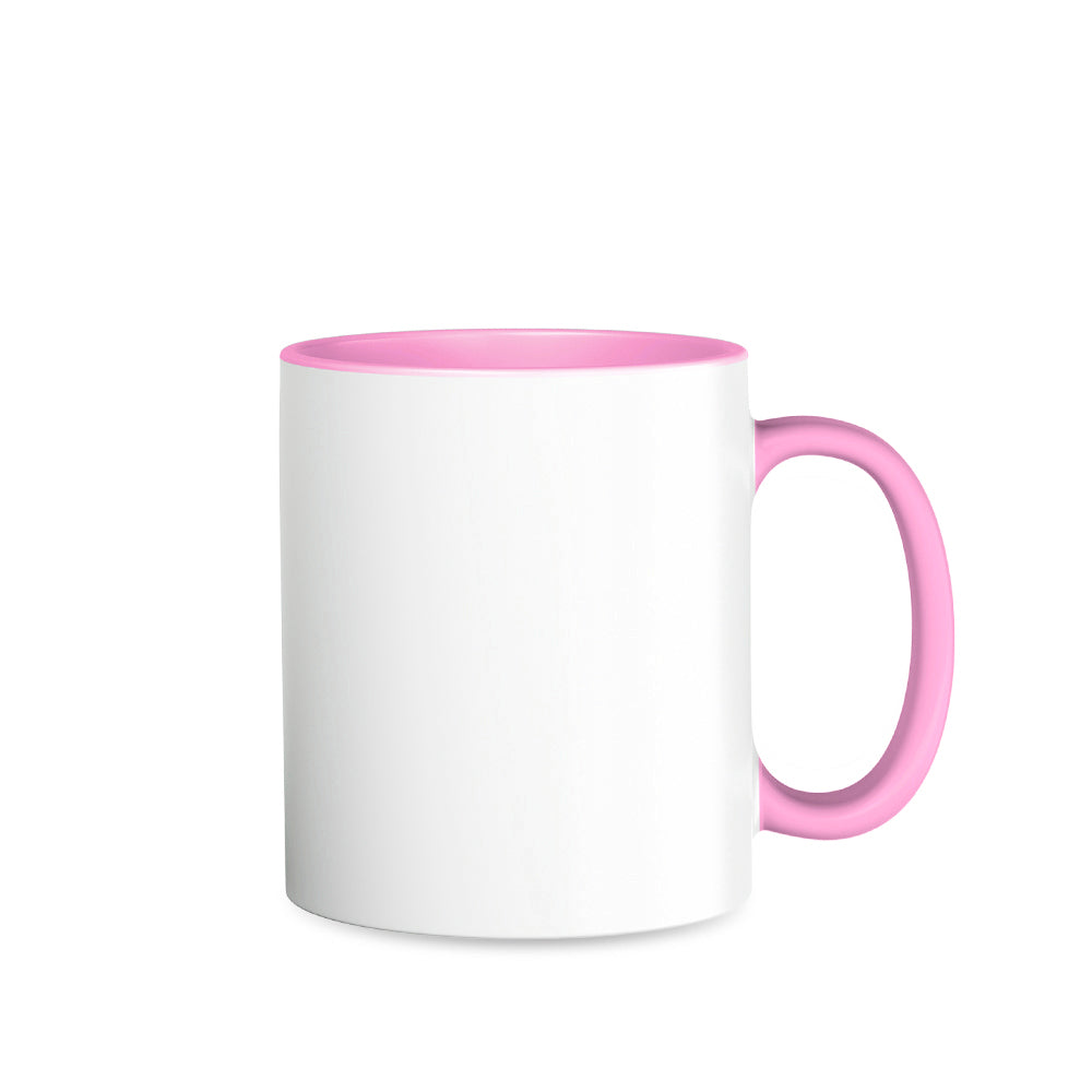 Subliking® Two-Tone Tasse  11oz mit farbiger Innenseite - Pink