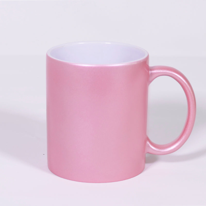 Perlglanz Effekt Tasse 11oz für Sublimation in Alt-Rosa